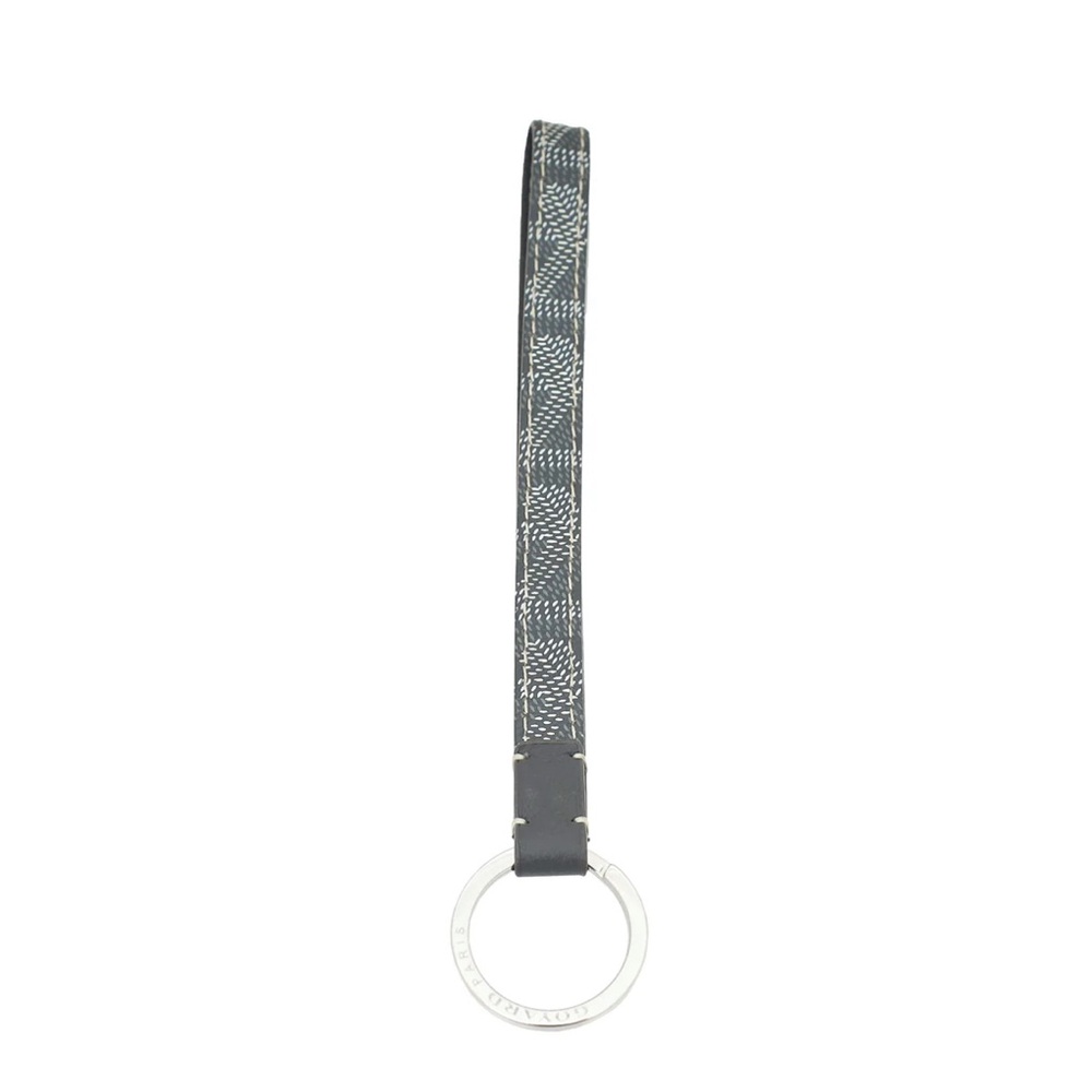 Goyardine Sesame Key Holder Grey